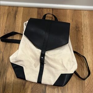 Black and Cream Backpack